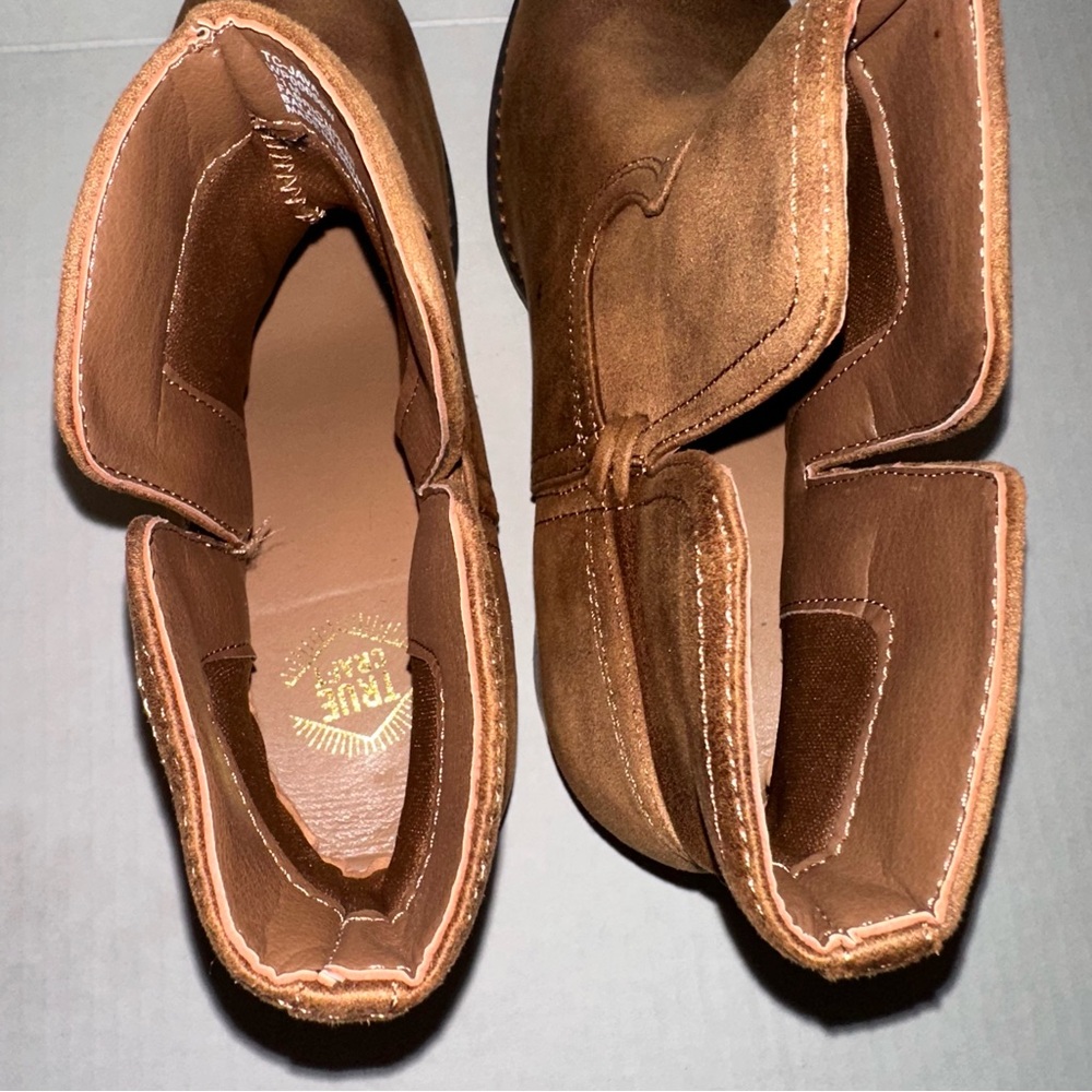 True Craft Java Booties Brown Suede Winter Boots … - image 6